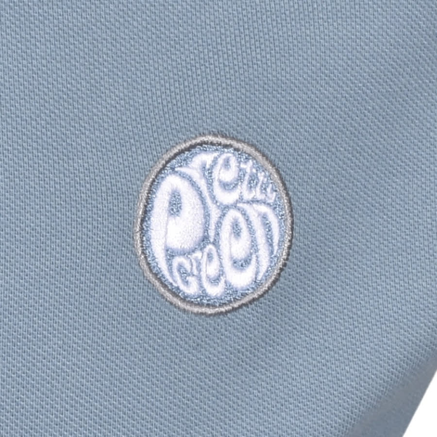 Alternative Image for ProductPretty Green Curving Short Sleeved Polo Blue3